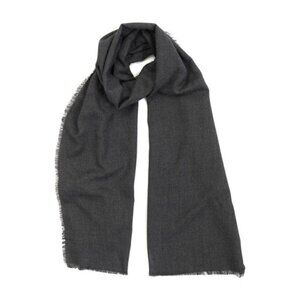 INC International Concepts Womens One Size Textured Shiny Wrap Scarf Black 1350